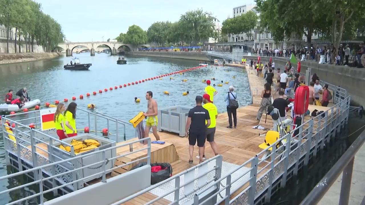 Parisians Celebrate Historic First Swim in the Seine After Century-Long Ban Ends